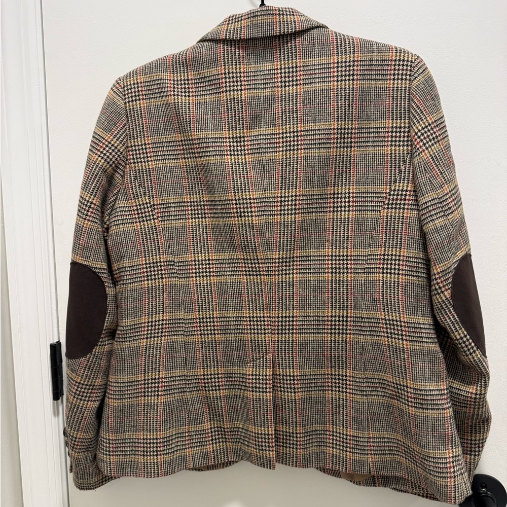 Talbots Multicolor Checkered Jacket - image 5